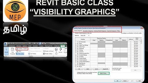Revit tamil tutorial - Visibility graphics