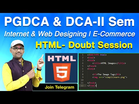 L6- PGDCA & DCA 2nd Sam | Internet & Web Designing | E Commerce | Heading Tag, Color, Image