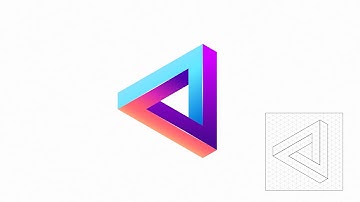 With Triangle Grid Make Impossible Shape | Affinity Designer