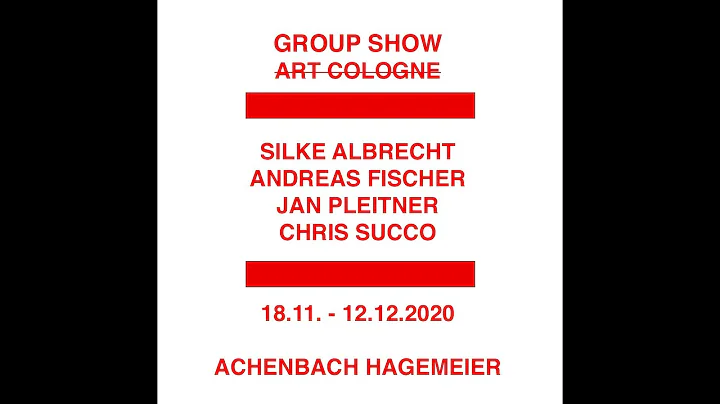 Group Show (Art Cologne) | Achenbach Hagemeier