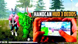 HANDCAN HUD 3 DEDOS FREE FIRE HIGHLIGHTS | XIAOMI REDMI NOTE 8