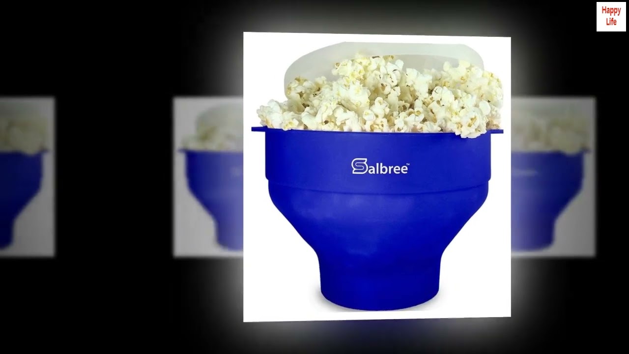 The Original Salbree Microwave Popcorn Popper Machine, Silicone