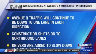TxDOT announces traffic shift plans Avenue Q in Lubbock