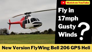 New Version FlyWing Bell 206 H1 GPS RC Helicopter Flight Test