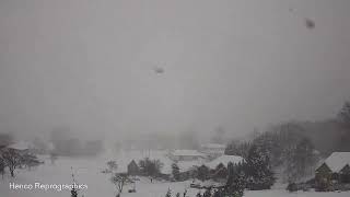Winter Storm Izzy Unloads On Candler, NC Dropping Over A Foot Of Snow (Time-lapse)