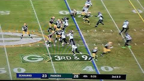 Shaquem and shaquill Griffin sack aaron rodgers on 3rd down in close game