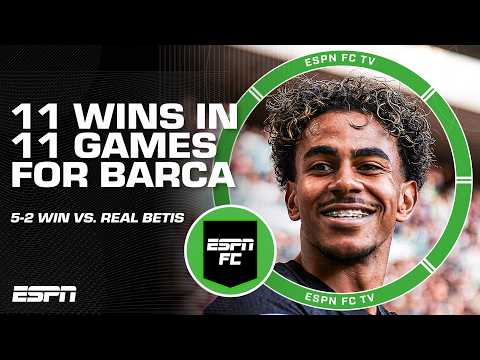 'UNSTOPPABLE!' Lamine Yamal SHINES in Barcelona’s 5-2 win over Real Betis ⭐️ | ESPN FC