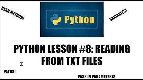 How to Read from a Txt File in Python
