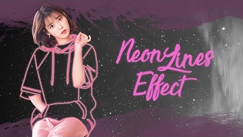 Gimp 2.10: Neon Lines Effect // IU