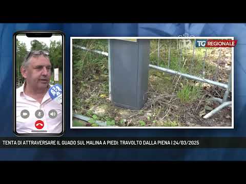 TENTA DI ATTRAVERSARE IL GUADO SUL MALINA A PIEDI: TRAVOLTO DALLA PIENA | 24/03/2025