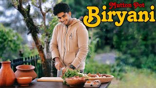 Making Mutton Pot Biriyani On A Cold Rainy Day | Wild Cookbook