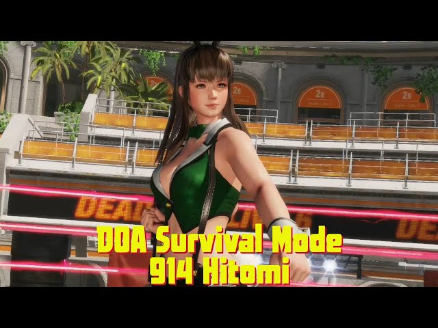 Dead Or Alive 6 Survival Mode Challenge - 914 Hitomi Thrice