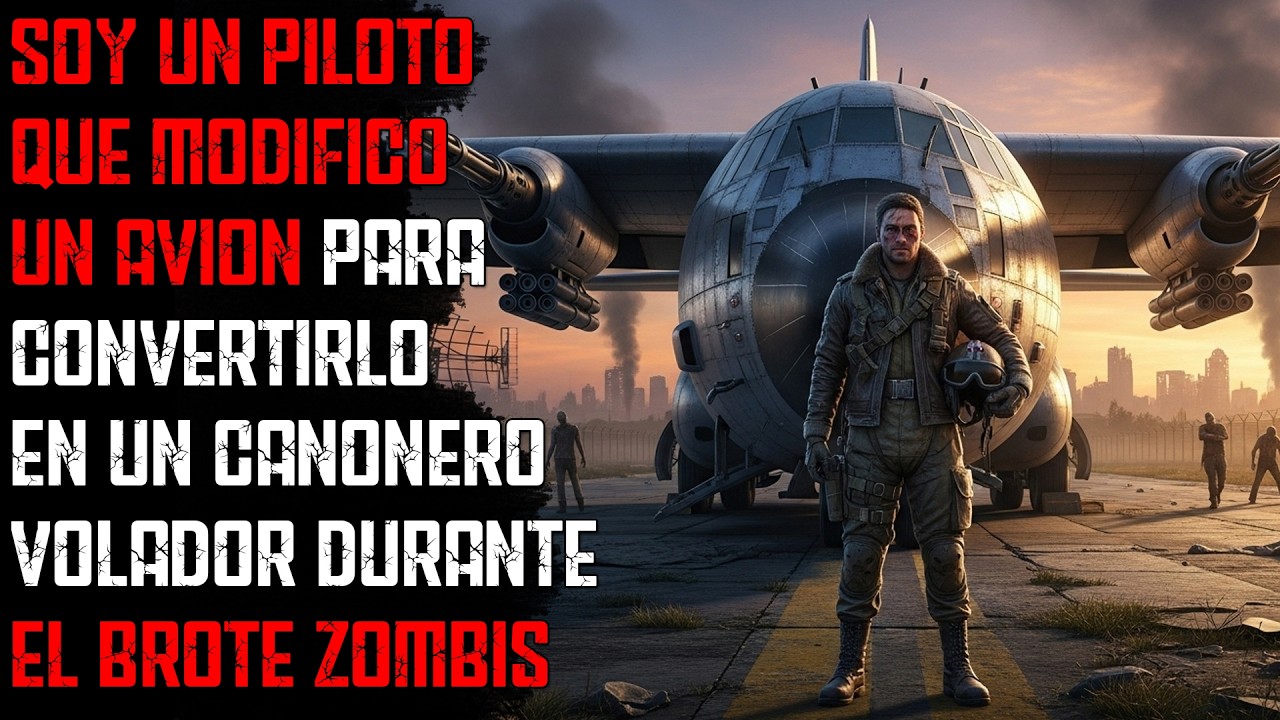 Soy un Piloto que Modificó un Avión para Convertirlo en un Cañonero Volador durante el Brote Zombis
