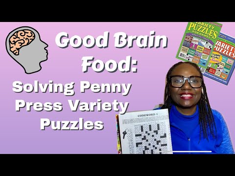 Good Brain Food--How to Solve Penny Press Variety Puzzles