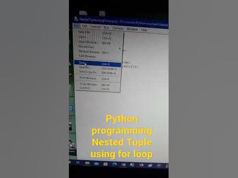 python programming Nested Tuple using for loop example code - YouTube