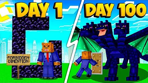 I Survived 100 Days In Minecraft Twilight Forest P...