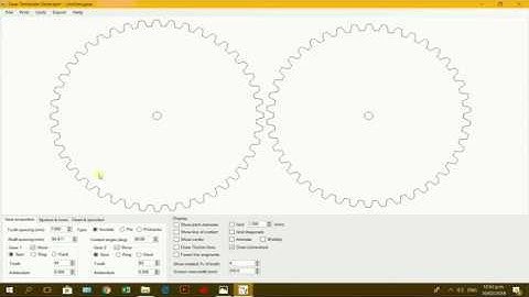 Generate gears for a drawing machine using ‘Gear Generator’