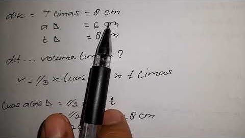 VOLUME LIMAS BENTUK  SEGITIGA || Triangle Pyramid Volume