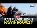 IRAN WAR ESCALATES LIVE Strait Of Hormuz Chaos Cargo Ship Catches Fire After Projectile Strike