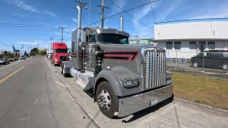 Обзор легендарной классики и короля дорог 2024 Kenworth W900L Cummins X15 performance 18 Speed ￼￼￼