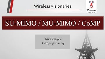 Single-user MIMO, Multi-user MIMO, CoMP