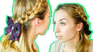 БЫСТРАЯ причёска на КАЖДЫЙ ДЕНЬ - плетение кос - УЗЕЛКИ БЫСТРАЯ причёска на КАЖДЫЙ ДЕНЬ - плетение кос - УЗЕЛКИ