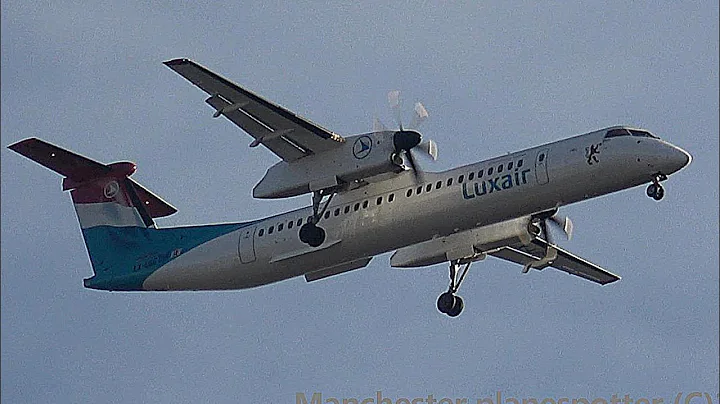 Luxair Dash 8-400 LX-LGG On Flight LG4541 Heading To (MAN) Manchester Airport (EGCC) On 30/12/2024