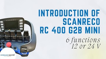 Introduction of Scanreco Rc 400 G2B mini 6 functions 12 or 24 V