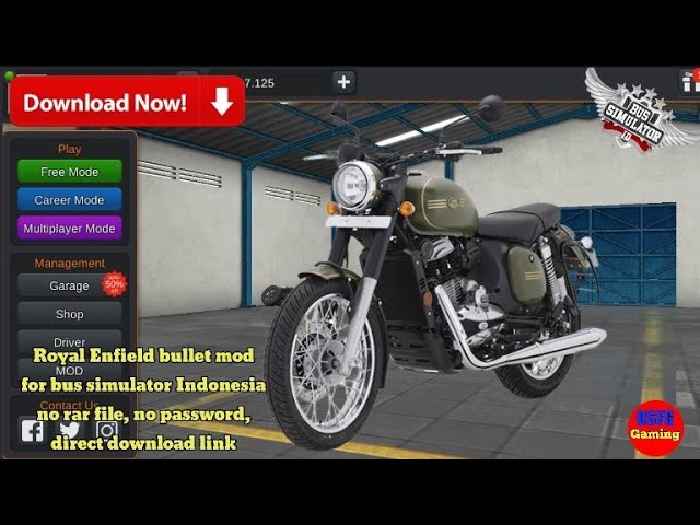 66  Royal Enfield Bike Mod For Bus Simulator Indonesia Download  Latest Free