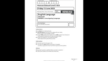 Merged 2025 Pearson EDEXCEL A Level English Language Paper 3 And Mark Scheme 9en0 03