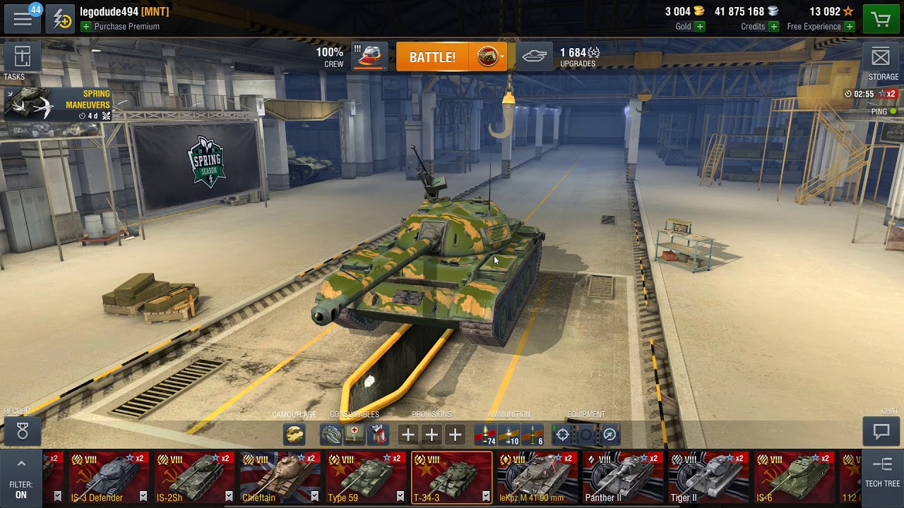 T 34 3 Gameplay World Of Tanks Blitz Youtube