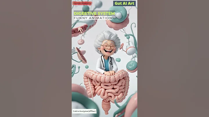 Human Digestive System Funny Animation | Gut Health | Human Anatomy | Gut AI Art | 16