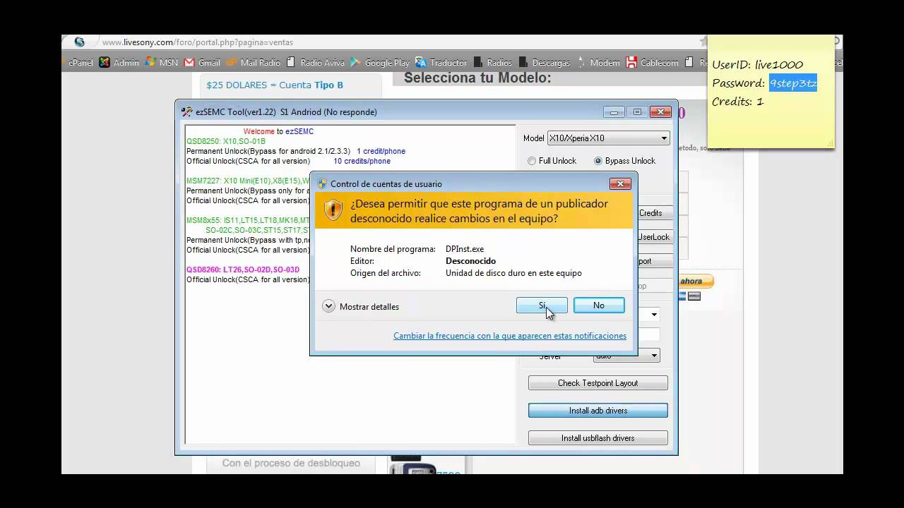 Liberar Xperia X10, X10 mini / pro X8 y Walkman W8 - YouTube