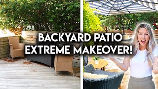 DIY BACKYARD MAKEOVER | OUTDOOR PATIO TRANSFORMATION