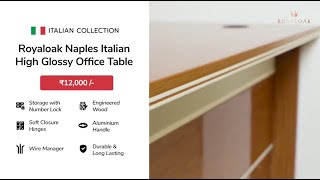 Buy Royaloak Melaka Malaysian Office Table 1.4M In Melamine Finish