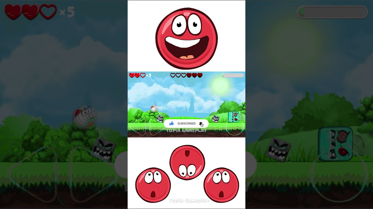 Red Ball 4 - Ball Friends - RGB Boss - Beach Ball Green Hills Gameplay Volume 1 