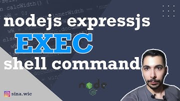 execute shell commands with nodejs through web ui | part 2