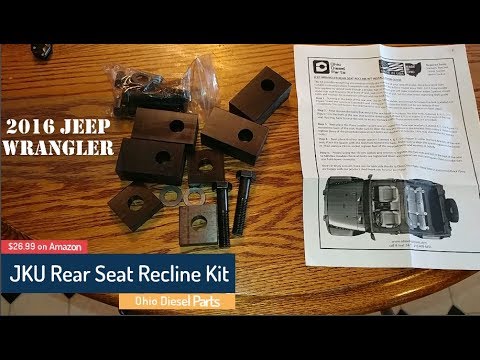 Jeep Wrangler JKU Rear Seat Recline Kit - Ohio Diesel Parts - YouTube