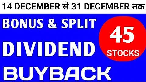 45 Bonus, Split & Dividend Stocks In 2025 | Bonus shares | Split share | Dividend Stocks 2025
