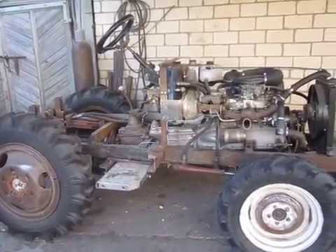 саморобний міні трактор 4х4