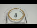 PULSEIRA FEMININA ESTEIRA BISMARK DETALHE CORAÇÃO OURO 18K 19CM