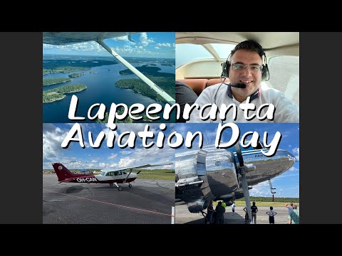 AVIATION DAY and legendary DOUGLAS DC-3 at Lappeenranta Airport! I flew on Cessna 172N Skyhawk II!
