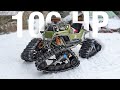 100 HP Tracked Power Wheels Full Send!