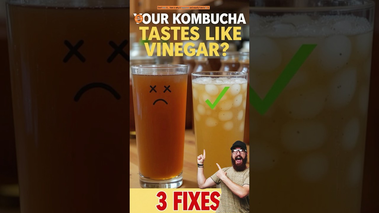 Why Does Your Kombucha Taste Like Vinegar? | How to Fix It
