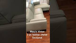 Macy’s Virton Sectional   103 x 64