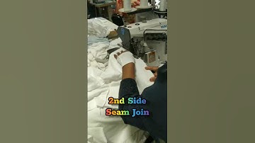 Long Leg Pant 2nd Side Seam join by overlock #longlegs #sideseam #overlock #sewing #garments