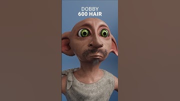 Dobby With hair #blender #simulation #hair #hairsimulation #harrypotter #harry #dobby #curly