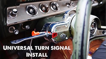 How to install universal turn signal