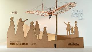 AEROBASE Lilienthal 1894 Glider – Stop Motion Build &amp; Flying Diorama