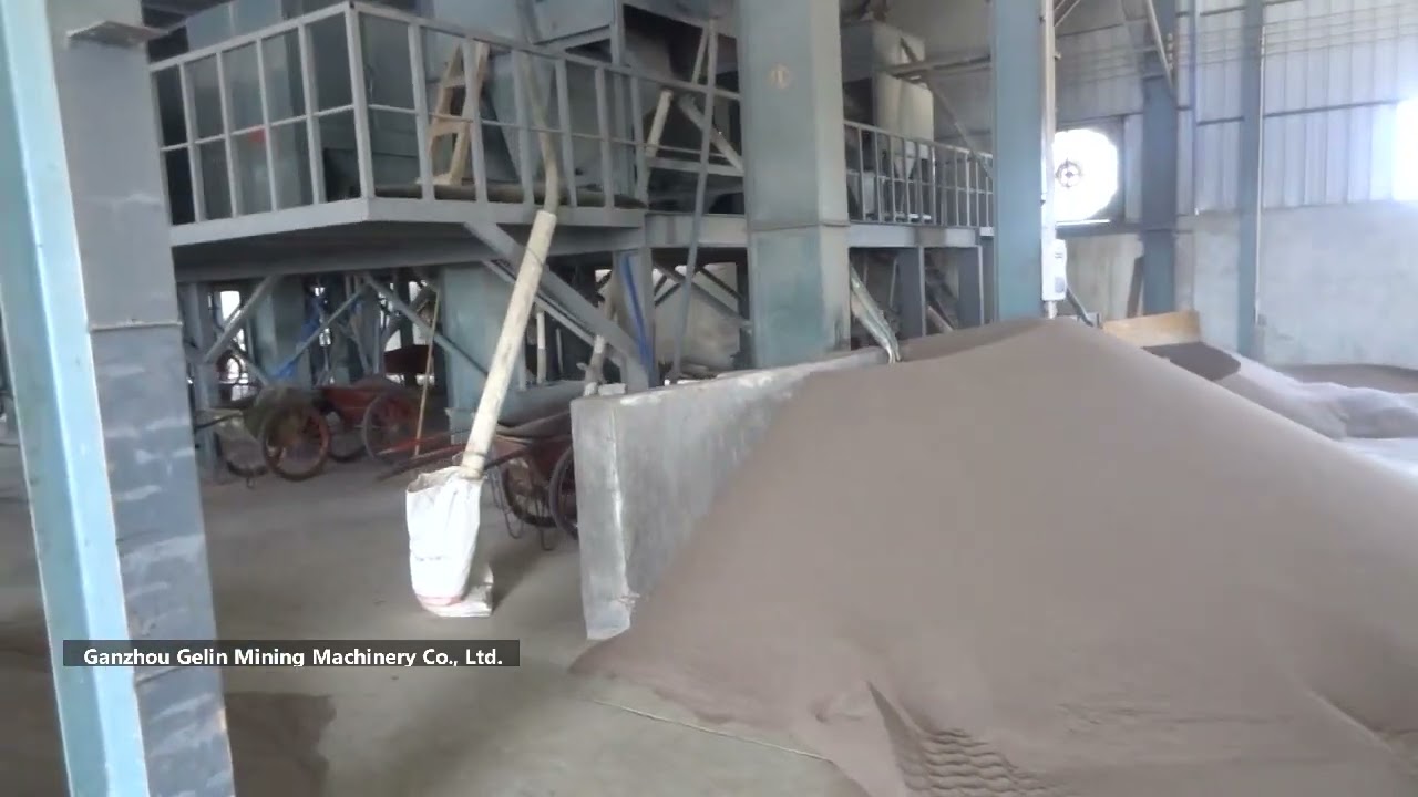 Complete Set Indonesia 66% Grade Zircon Sand Ore Processing Plant